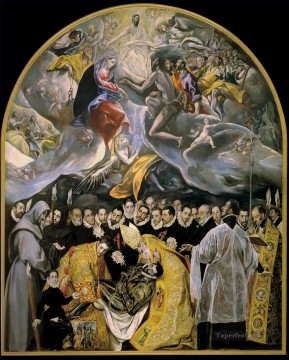  Greco Canvas - El Greco The Burial of the Count of Orgaz